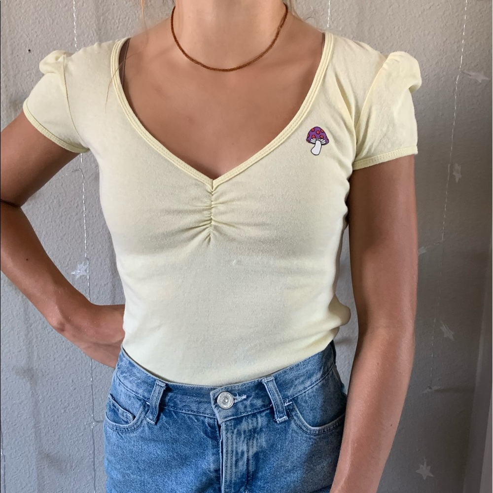 Yellow tee